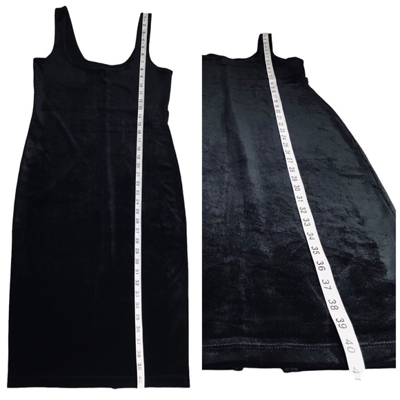 Bardot - Sleeveless Velvet MIDI Dress - Size 8 - Picture 12 of 15